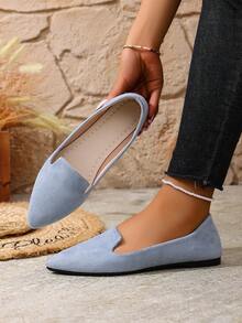 35-45 Plus Size Women's Fashion Hollow Out Flat Slip-On Casual Shoes, Breathable Comfortable Non-Slip Perforated Shoes For Daily Wear, Spring/Summer/Autumn, Beige Floral, Black, Blue, Brown, Apricot Solid Colors