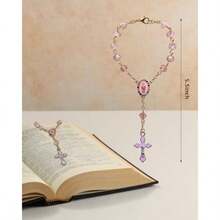Car Rosary For Rearview Mirror Hanging - Catholic Religious Devout Gift With Virgin Mary Charm And Crucifix Ideal Catholic Rosary Gifts For Men And Women Pinkcar Acessesories, Car, Car Acessesories Women, Car Stuff, Car Decor, Car Accesssories, Stocking Stuffers, Car Accessories For Women, Christmas - 如圖所示 - 查看 2