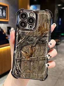 Camo Phone Case For Boyfriend Camouflage Tree Leaf Pattern Shockproof Phone Case For IPhone X/XS/11/12/13/14/15/16/17 &  S22/S23/S24/S25 Fashion Protective Cover - 樣式1 - 查看 4
