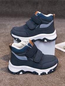 1 Pair Children's Outdoor Sports Shoes, Fashion Non-Slip Casual Durable Leather Running Shoes, Lightweight Kids Sports Shoes, Spring/Autumn