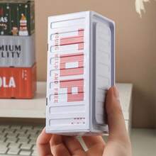 11.5cm Length Mini Metal Container, Retro Industrial Style Office Storage Box, Creative Home Organizer