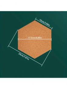 لوح إشعارات سداسي الشكل من الفلين، لوحة عرض زخرفية، بلاطات فلين لاصقة ذاتيًا. مثالي لديكور مكتب المنزل، خلفيات جدار الصور، لوحات إشعارات المدرسة، مشاريع الحرف اليدوية والديكورات الاحتفالية. مثالي لجدران اعتراف عيد الحب، عروض موسم العودة إلى المدرسة وتزيينات الفصول الدراسية.