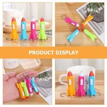 24 Llaveros de Linterna de Helicóptero Llavero con Linterna de Helicóptero para Niños Linterna LED Espacio Exterior Helicóptero Llavero de Astronauta (24 Piezas) - 24 Piezas - Ver 6