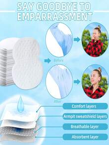 Breathable Armpit Sweat Pads Invisible Sports Sweat Patch Disposable Underarm Absorption Sweat Pads Lightweight Easy To Use Suitable For Both Men And Women For Travel Outdoor Sports Camping Fitness Gym Yoga Sports Essential Accessories - Multicolor - View 9