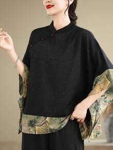 Hanfu Tops - Black - View 2