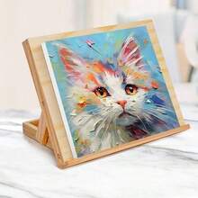 Easel Painting - Tabletop Easel Stand, Adjustable Angle Art Wooden Easels Painting, Canvases, Books, Artwork Displays Etc 13 4/5 Inches By 11 2/5 Inches - Wood - View 7