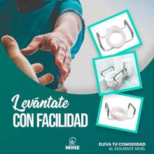 SEVEN MINE Incremento para WC de Lux (Aumento de 9 CM) con Descansa Brazos Desmontable - Soporta hasta 110 kg |   Mayor Comodidad y - 1 - Ver 5