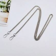 DIY Bag Chain Strap Multi-Color & Multi-Size Options Accessory For Handbag Handle Shoulder Strap Crossbody Strap Metal Replacement Chain For Women Bags Travel Accessories - Silver - View 3