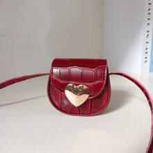 Fashionable Heart-Shaped Crossbody Coin Purse For Girls - A - View 17