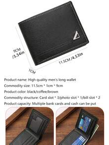 1pc Personalized Men's Wallet, Father's Day Gift, Can Customize Photo And Name, Father's Day Gift, Men's Gift, Dad's Birthday Gift, Personalized Gift, School Supplies, Back To School, Office Supplies, School Supplies, Classroom Supplies, Teacher Gift - Multicolor - View 6