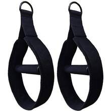 2 correas de mueca con hebilla de tobillo para pilates, correa de hombro doble para yoga, accesorios deportivos para el SIDA, 14.2x 5.1x 1.97 pulgadas - negro - - Ver 8