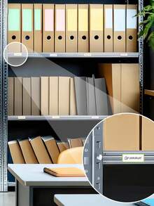 9/27/54pcs Magnetic Dry Erase Labels,Colorful Name Tags,Flexible Reusable Magnetic Label Stickers,Blank Writable Erasable Cards,For White Board, Refrigerator, Locker,Home, Office, Garage,Shelf,Bus - Multicolor - View 9