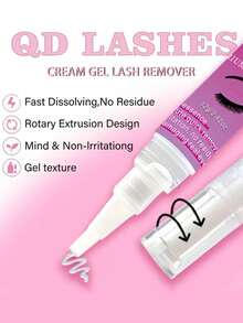 12ml Eyelash Extension Remover, Quick And Painless Removal Of Grafting Extensions - Non Irritating, Suitable For DIY Eyelash Clumps, Quick Removal Of Grafting Eyelashes, Makeup Tools, Eyelash Glue - Easy For Beginners To Operate - Clear - View 6