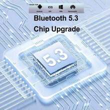 New Leather Texture Wireless Earbuds Bluetooth5.3 Headset TWS Headphones Touch Sport Gaming Headset With ENC Microphone Noise Reduction - Multicolor - View 5