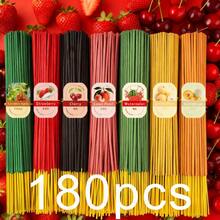 180pcs Aromatherapy Stick Set With 7 Fruit Scents - Apple, Strawberry, Watermelon, Honeydew Melon, Pear, Cantaloupe, And Cherry. Made With Premium Materials, 25.5cm Long, 40-Minute Burn Time, Long-Lasting Fragrance, Suitable For Meditation, Yoga, And Home Use - The Perfect Holiday Gift. - 180pcs - View 11