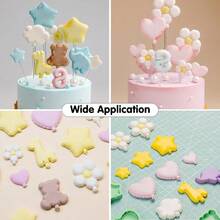 DAnimal Molds SiliconeStar Chocolate Mold Heart Gummy  Molds Flower Fondant Molds For Candle Mold Ice Cube Tray Cupcake Topper Polymer Clay Molds Set Of 4 - 4Pcs - View 8