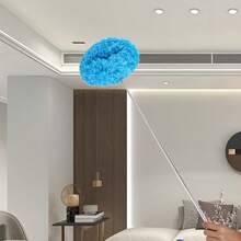 1PC Long-Handled Microfiber Ceiling Fan Duster - Dust-Locking, Reusable, Effortless Cleaning Brush -Ideal For RVs & Home Use(Blue Green Pink) - Màu xanh lam - Xem 10