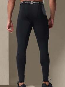 Boyfriend Style Men Gym Leggings Elastic Breathable Compression Quick-Drying Running Fitness Training Pants