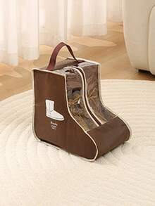 1 Pieza; Bolsa de almacenamiento para botas altas de mujer, bolsa organizadora transparente a prueba de polvo para botas cortas, cubierta a prueba de humedad, bolsa de tela no tejida reforzada para zapatos y botas, bolsa de zapatos plegable y portátil, adecuada para hombres y mujeres, bolsa de almacenamiento de zapatos para el hogar y los viajes. - Multicolor - Ver 15