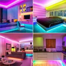 USB Powered Led Strip Lights With 44 Key Remote Control,6 Dynamic Modes, 20 Static Colors RGB Tape Led Wall Room For Home Bedroom Party Decor TV Backlight - 彩色 - 查看 4