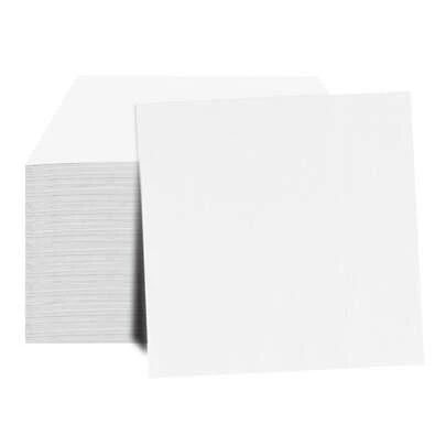 20pcs/40pcs/60pcs/Set 2-Ply Soft Square White Solid Color Napkins, Unfolded Size 33cm*33cm, Suitable For: Wedding, Tea Party, Birthday Party Decoration, Party Decoration, Party Supplies, Holiday Decoration, Holiday Supplies