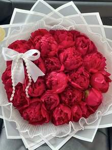 20 Peças Papel de Embrulho Floral, Papel de Embalagem de Buquê, Acabamento Dourado, Estilo Coreano, Adequado para Artesanato DIY, Presentes, Decoração, Suprimentos Florais, 23 X 23 Polegadas, Papel Seda, Suprimentos de Buquê (Rosa) - Multicolorido - Visão 6