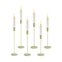 3pcs Elegant Metal Candle Holders - Minimalist Gold & Black Candle Holders, Suitable For Weddings, Parties, Home Decor, And Holiday Celebrations, Holiday Centerpiece Decor | Refined Tableware | Metal Material, Candle Holders Decor - Gold - View 5