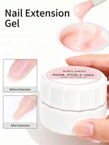 XEIJAYI Bộ 6 miếng gel nối móng, gel khô nhanh bằng tia UV/LED không dính, gel móng có thể tháo rời, dùng tại nhà và salon. - Nhiều màu - Xem 6