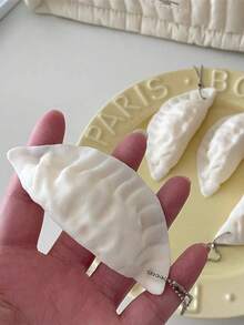 2pcs Creative Cute Realistic Dumpling Plush Toys, Stress Relief Toys, Student Gifts, Hanging Decor - Multicolor - View 3