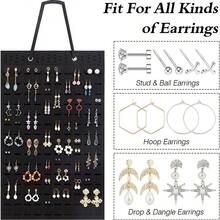New Jewelry Necklace Hanging Storage Bag, Wall-Mounted Jewelry Organizer Bag