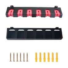 2个装水平式鱼竿架，壁挂式鱼竿架，适用于车库，鱼竿收纳