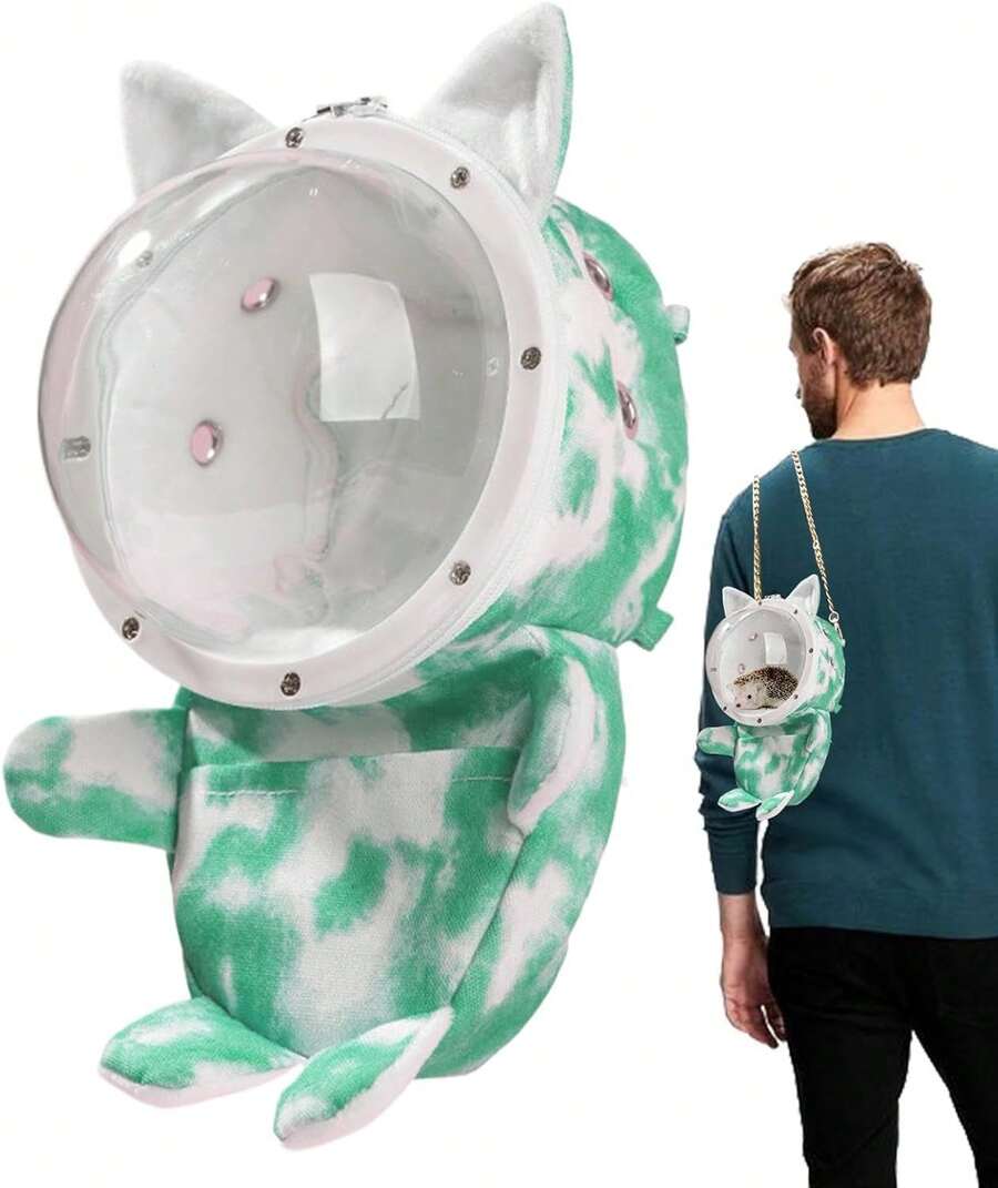 Pet Backpack - Green - View 1