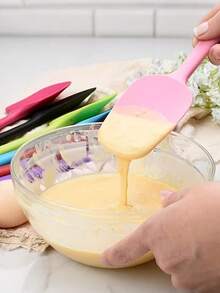 1pc/4pcs Silicone Spatula Set - Heat-Resistant, Non-Stick, Flexible Rubber Kitchen Cooking Mixing & Baking Tools, Ideal For Non-Stick Cookware - Multicolor - View 8