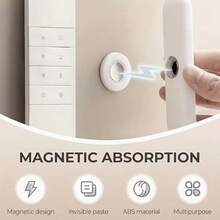 12pcs/6Sets Magnetic Remote Control Holder,Remote Control Magnetic Hook Non, Self-Adhesive Wall Mount Organizer For Flat Surfaces - Compatible With Tv, Ac, And Other Controls,For Home Office School Supply Storage - Multicolor - View 7