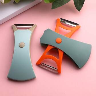 1 st 2-i-1 frukt- och grönsaksskalare, multifunktionell köksredskap roterande skalare och julienneskivare