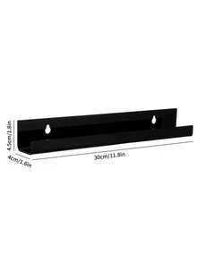 Black Vinyl Record Display Shelf, Wall Mounted Acrylic Storage Rack For Displaying Vinyl Records, Magazines, Photos, Books - Multicolor - View 11