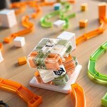 3D Cube Puzzle For Kids 5-8 8-12, Color-Match Game, Education Sensory Toys Birthday Gift For Kids Adults 5 6 7 8 9+ Years Old Boys - 珊瑚橙 - 查看 5