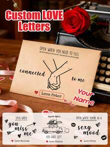 1/3/5 piezas, Carta personalizada de Papá Noel, Carta hecha a medida de Papá Noel, Papel de carta y sobres festivos con texto personalizado para saludos festivos, decoraciones de fiesta, carta de Papá Noel sobre regalos, decoración y obsequio de Navidad DIY, idea de regalo de Navidad personalizado único, carta a Papá Noel, deseo de Navidad, regalo festivo para ella, regalo de Navidad único para familiares y amigos, papel de escritura festivo - Multicolor - Ver 1