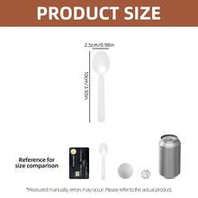 100支透明甜点勺，独立包装，派对用品 - 厚实耐用，适用于甜点、冰淇淋、布丁，是家庭聚会、婚礼派对、感恩节、甜品店、蛋糕店的理想之选。 - 透明湯匙 - 查看 4