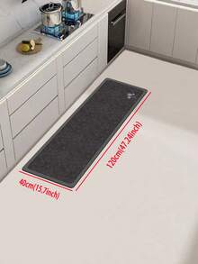 [HOT!!!] 1pc Soft Rubber Kitchen Mat, 3.5mm Thick Kitchen Rug, Black Dandelion Marble Texture Minimalist Style Absorbent Kitchen Floor Mat, Can Be Trimmed To Fit Kitchen Size, Surface Fabric Material, Middle Foam Layer, Bottom Rubber Layer, Suitable For Kitchen Rugs, Kitchen Decor, Wedding Decor, Home Decor, Bathroom Mat, Entryway Mat, Laundry Room Mat, Hallway Carpet, Living Room Mat, Etc. - Multicolor - View 19