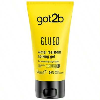 lbyGot2b Gel para cabello GLUED resistente al agua ultra fijación fórmula vegana sin sulfatos siliconas ni parábenos 150ml.2