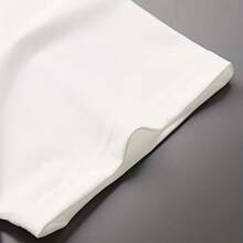 Men's Graphic Tees, Oversized T Shirt Men, Lip - Print 100 Percent Cotton Tee For Fall, Comfortable And Breathable - 白色 - 查看 2