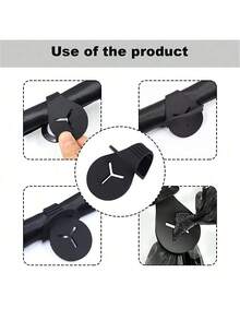 Silicone Dog Poop Bag Holder With Leash Clip In-Stock Dog Poop Bag Dispenser Hands-Free Clip Waste Bag Bracket With Drawstring Closure For Walks Runs & Bike Rides Dog Stuff Puppy Essentials - Multicolor - View 7