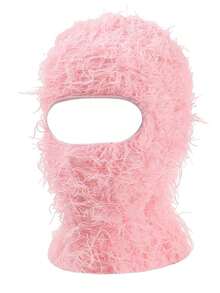 1pc Men Cold Proof Fashion Balaclava Cap Daily Life And Outdoor Beanie Fall Outfit - 黑色 - 查看 3