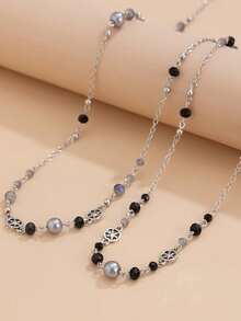 1 chiếc vòng cổ dài thời trang Pháp, phụ kiện dự tiệc cho nữ, trang sức thanh lịch - phong cách 1 - Xem 3