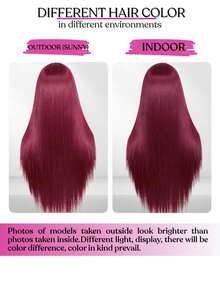 即戴式 5*5 蕾丝闭合假发和 13X4/13*6 蕾丝前假发，预先拔毛的巴西蕾丝前假发（女士款），高清透明蕾丝前假发，200% 密度长款混发蕾丝假发，自然黑 - SBUG - 查看 8