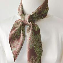 1pc Paisley Advanced Linen Satin Silky Soft Fabric 19.69x58.26inch 100% Polyester For Bridal, Wedding Decor, Crafts, Sewing, Ideal For DIY Bows,Tablecloths, Pillows, Bags, Drapes Curtains, And Crafts, Hand Wash Only, Sewing Supplies For Crafting - Multicolor - View 5