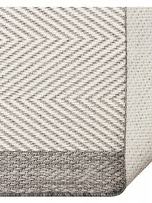 Made In Turkey %70 Polyester & %30 Cotton Yarn And Soft Grey Colored , Overlocked. Machine Woven Loop Carpet ,Area Rug - Light Grey - View 2