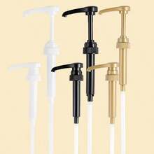 2/6pcs 8cc Heavy Duty Plastic Syrup Pump With Ergonomic Handle And One-Touch Operation - Compatible With 750ml/25.4oz Bottles, Leak-Proof Seal, Multi-Purpose Dispenser, Suitable For Coffee, Syrup, Soda - Perfect For Home And Commercial Use - Multicolor - View 1