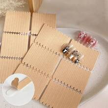 6片/套 180/198片 双面透明无缝水晶果冻美甲胶带，适用于美甲沙龙，美甲包装用品 - 彩色 - 查看 6